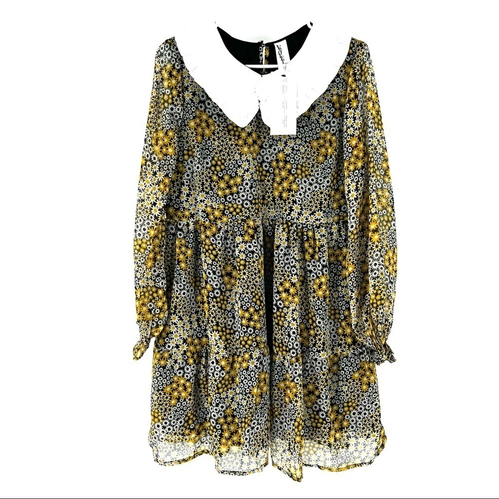 Violet Romance Women's Floral Smock Mini Dress - US 8 - Picture 2 of 7
